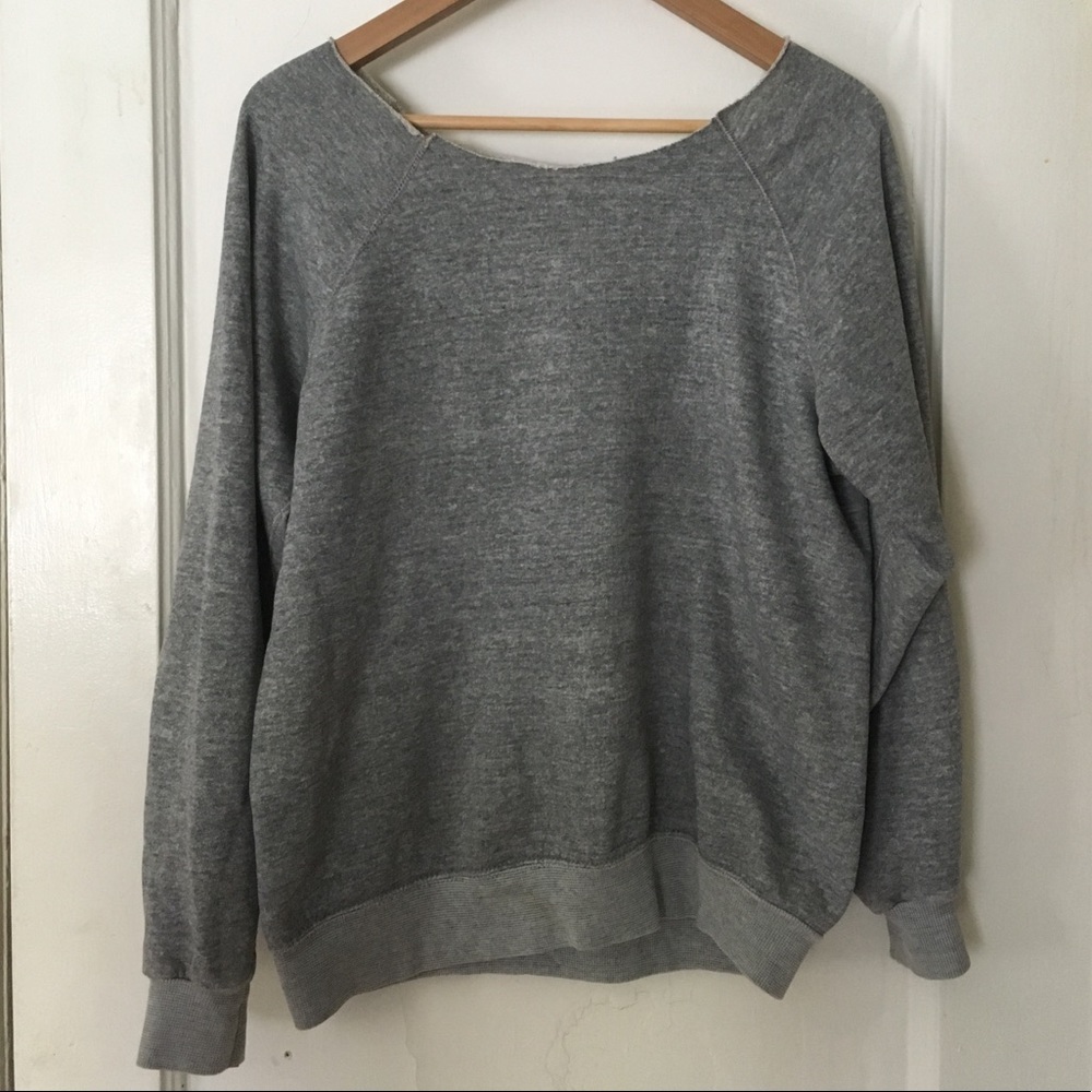 Classic vintage grey sweatshirt